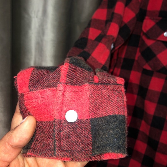 Buffalo check snap button down. - Picture 2 of 2